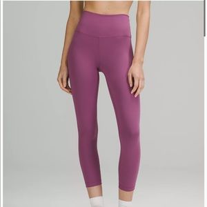 Lululemon Wunder Train 23” Vintage Plum Legging